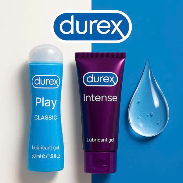 Các loại gel bôi trơn Durex phổ biến nhất bao gồm Play Classic và Intense, biểu tượng cho sự an toàn và chất lượng.
